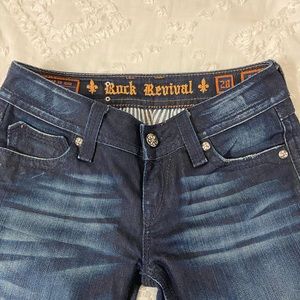 Women’s Rock Revival low wasted dark wash jeans